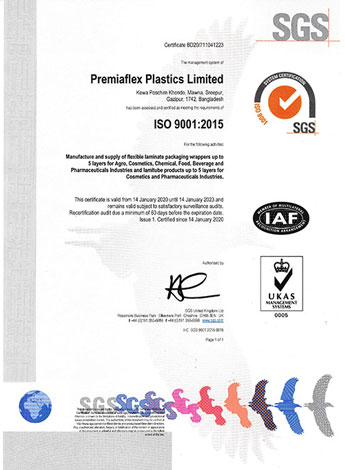 ISO 22000 Certificate